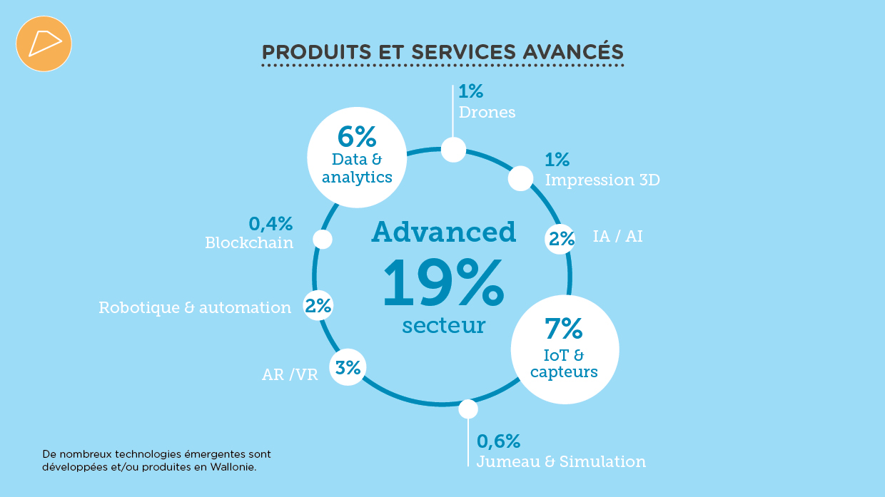 Baromètre du Secteur du Numérique 2018. Produits et Services Avancés (AdN pour Digital Wallonia)
